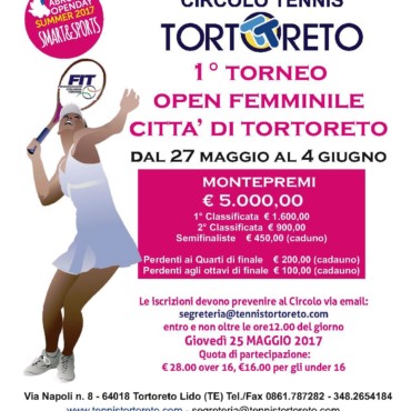 1° TORNEO OPEN FEMMINILE – 27 MAGGIO/4 GIUGNO