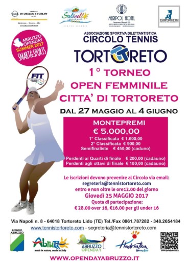 1° TORNEO OPEN FEMMINILE – 27 MAGGIO/4 GIUGNO