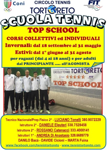 TOP SCHOOL – CORSI INVERNALI 2017/2018