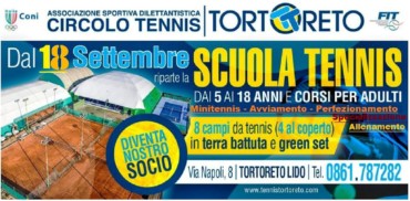 SCUOLA TENNIS INVERNALE 2017/2018 – INIZIO CORSI DAL 18 SETTEMBRE