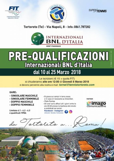 Prequalificazioni Internazionali BNL d’Italia